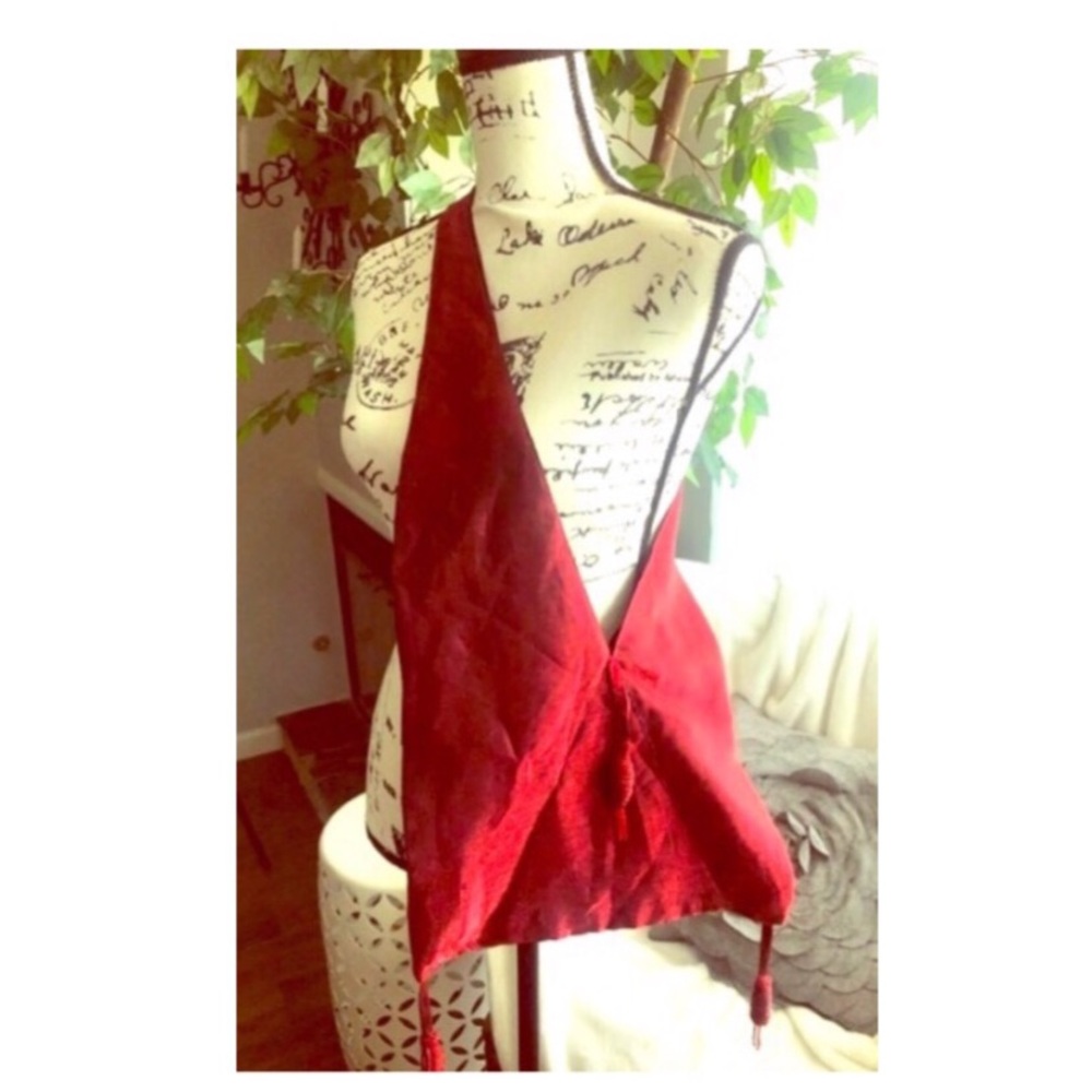 Vintage Silk Crossbody Bag